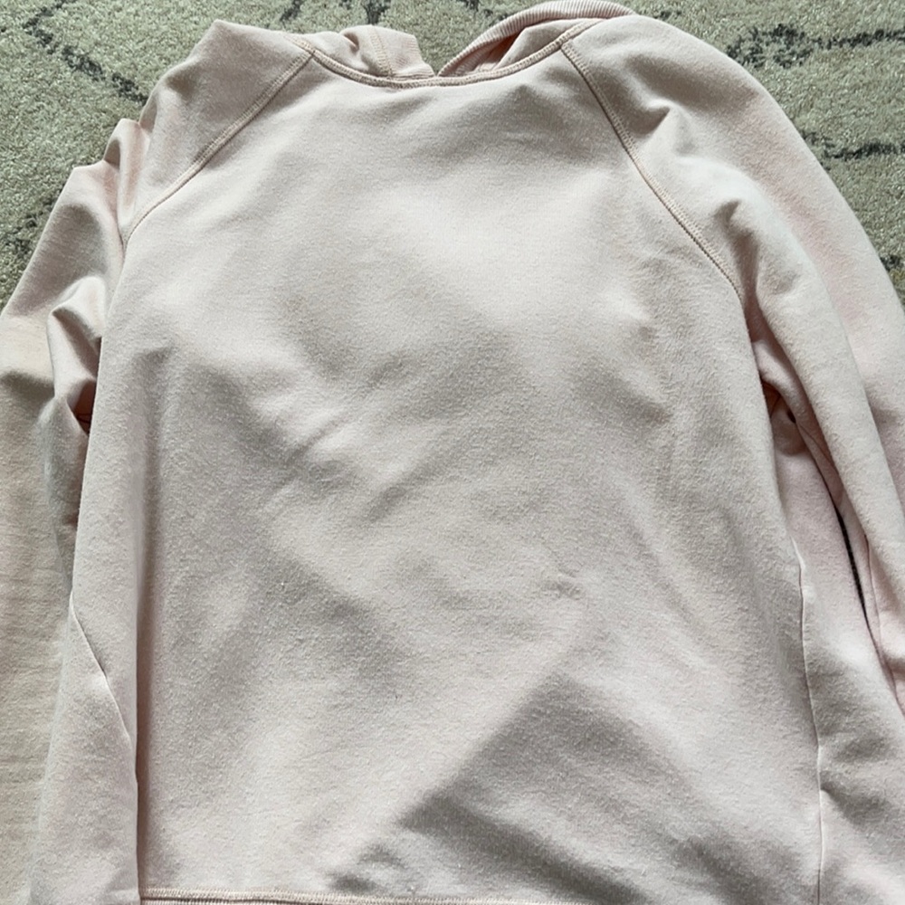 athleta pale pink hoodie